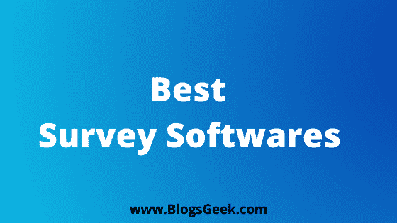 best survey softwares